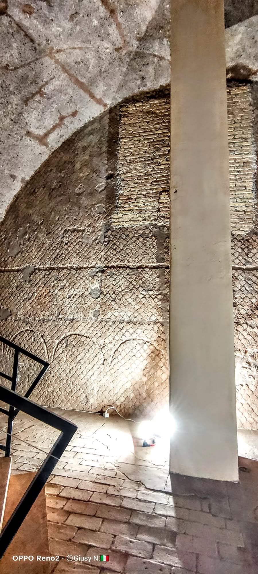 Ancient structures preserved inside the Mausoleum of Augustus