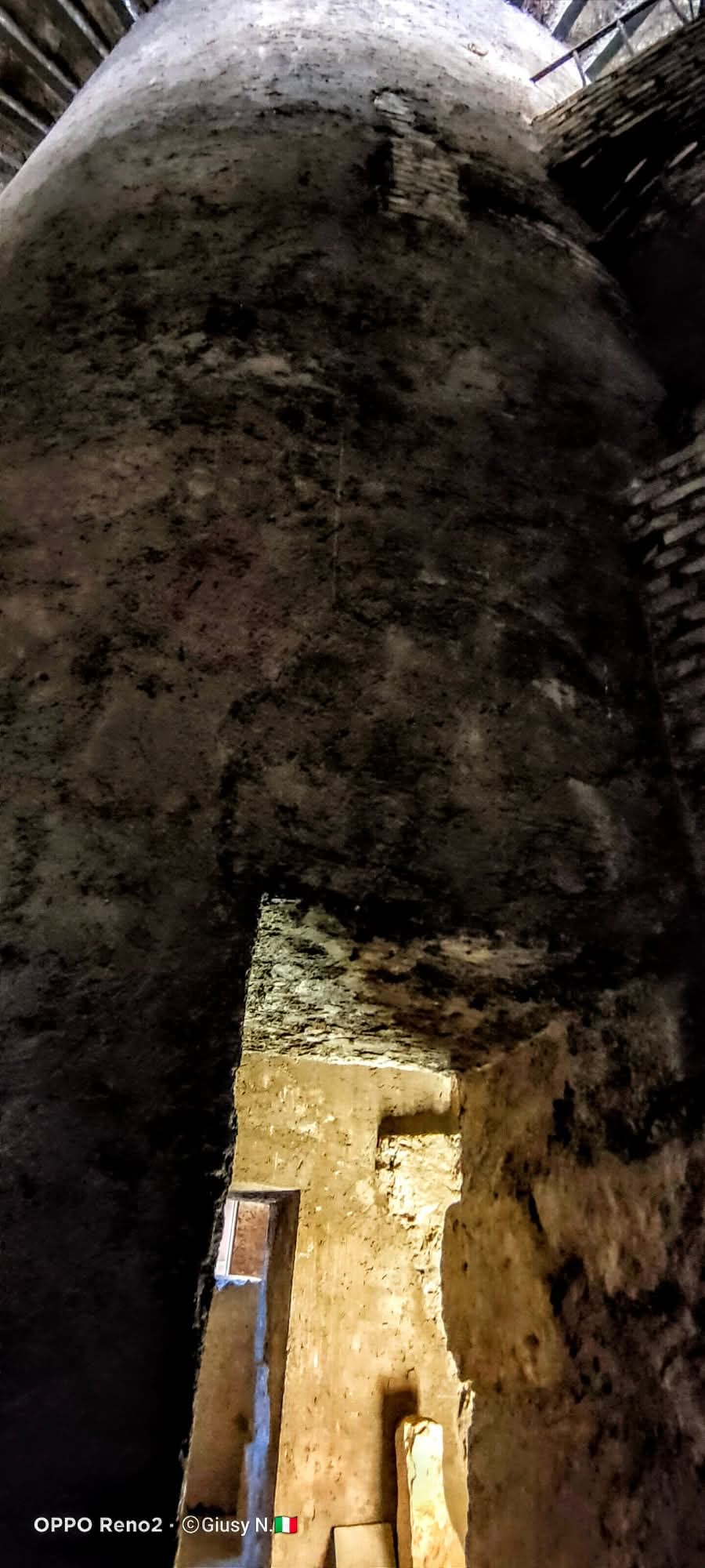 Surviving masonry inside the Mausoleum of Augustus