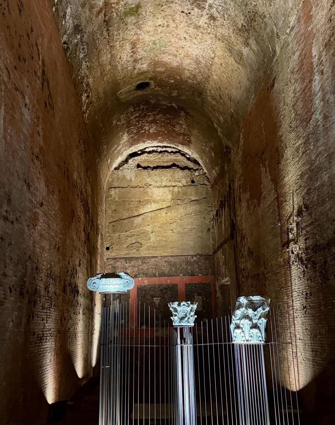 Roman architectural detail in the Domus Aurea