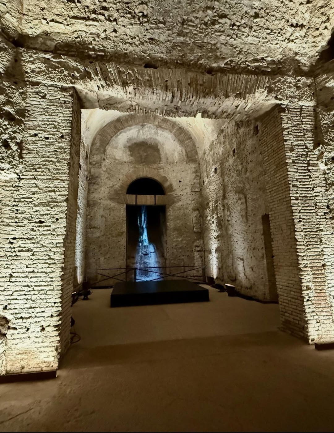 Interior architecture of the Domus Aurea on the Oppian Hill in Rome