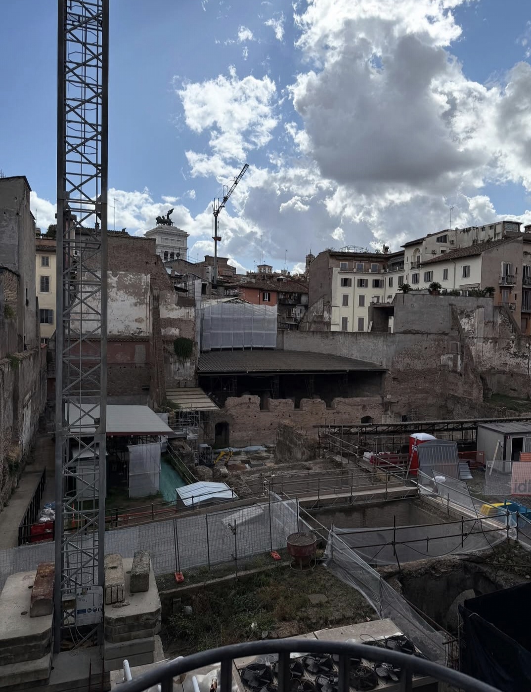 Archaeological structures preserved at Crypta Balbi in Rome