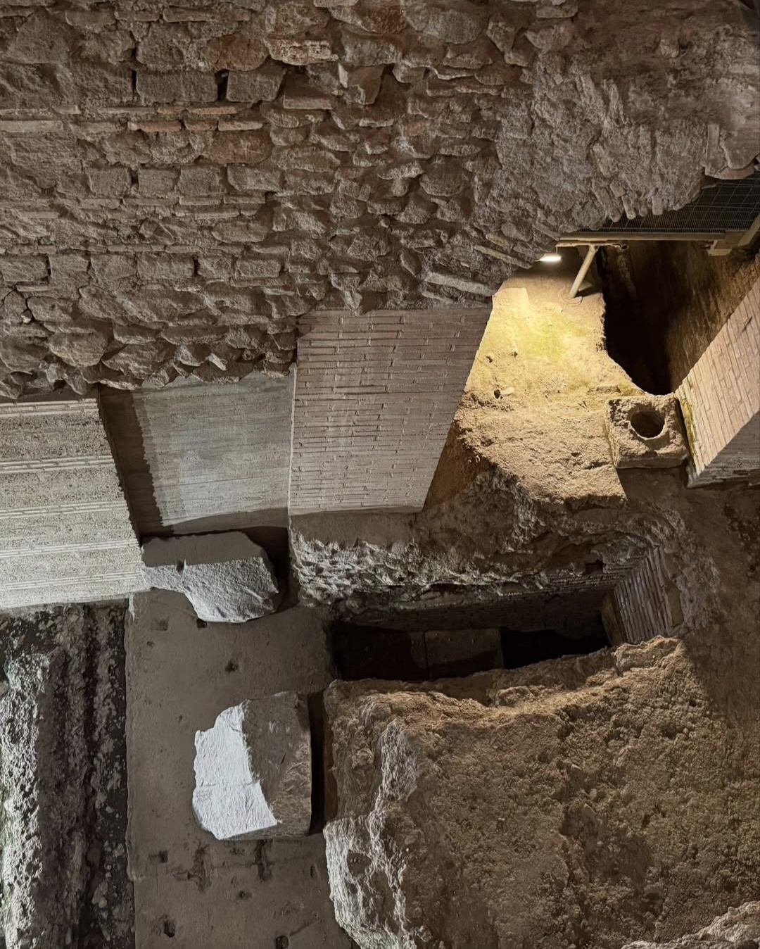 Urban archaeological remains inside Crypta Balbi