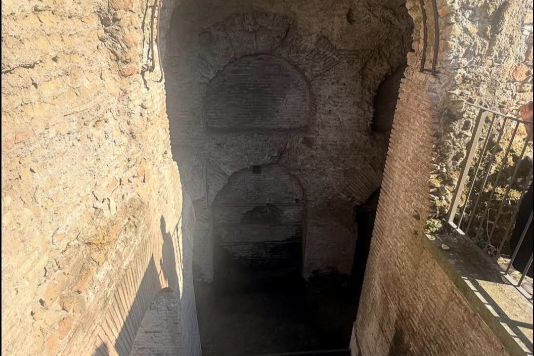 Interior of the Tomb of the Scipios in Rome