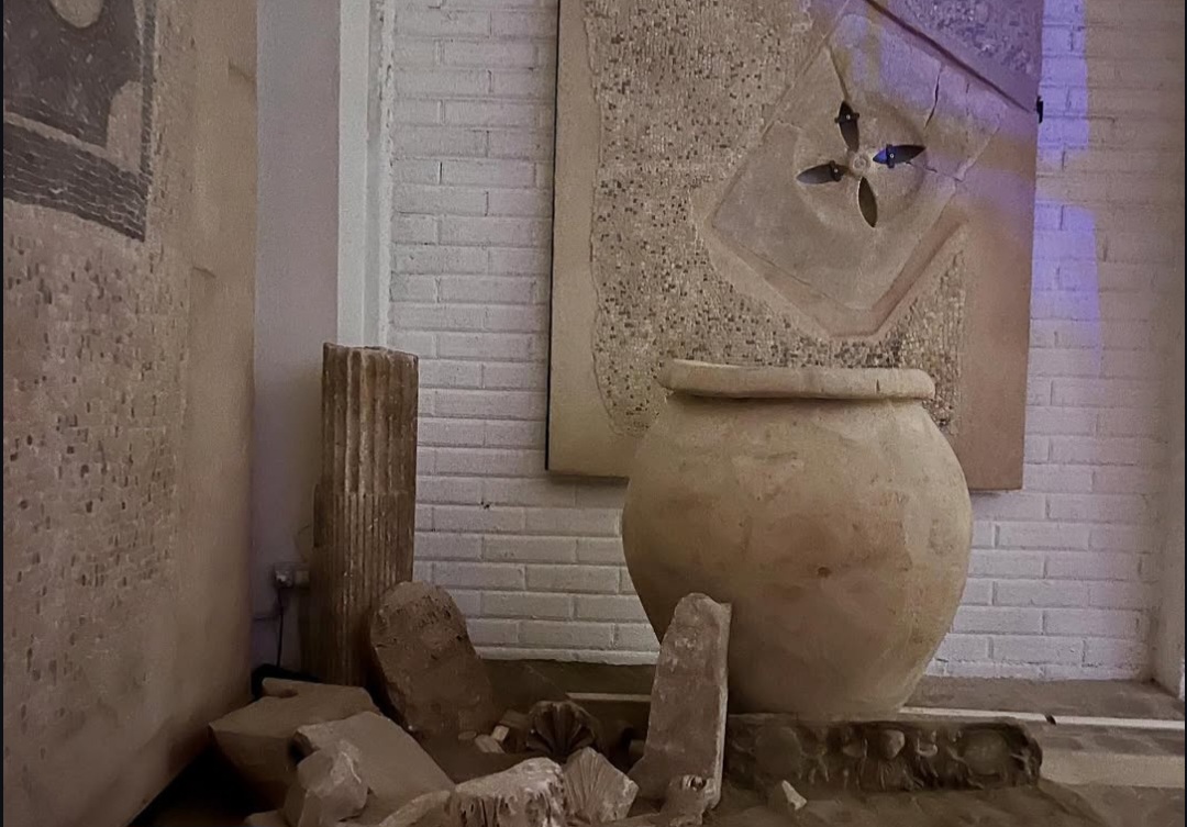Archaeological remains preserved within the Drugstore Museum