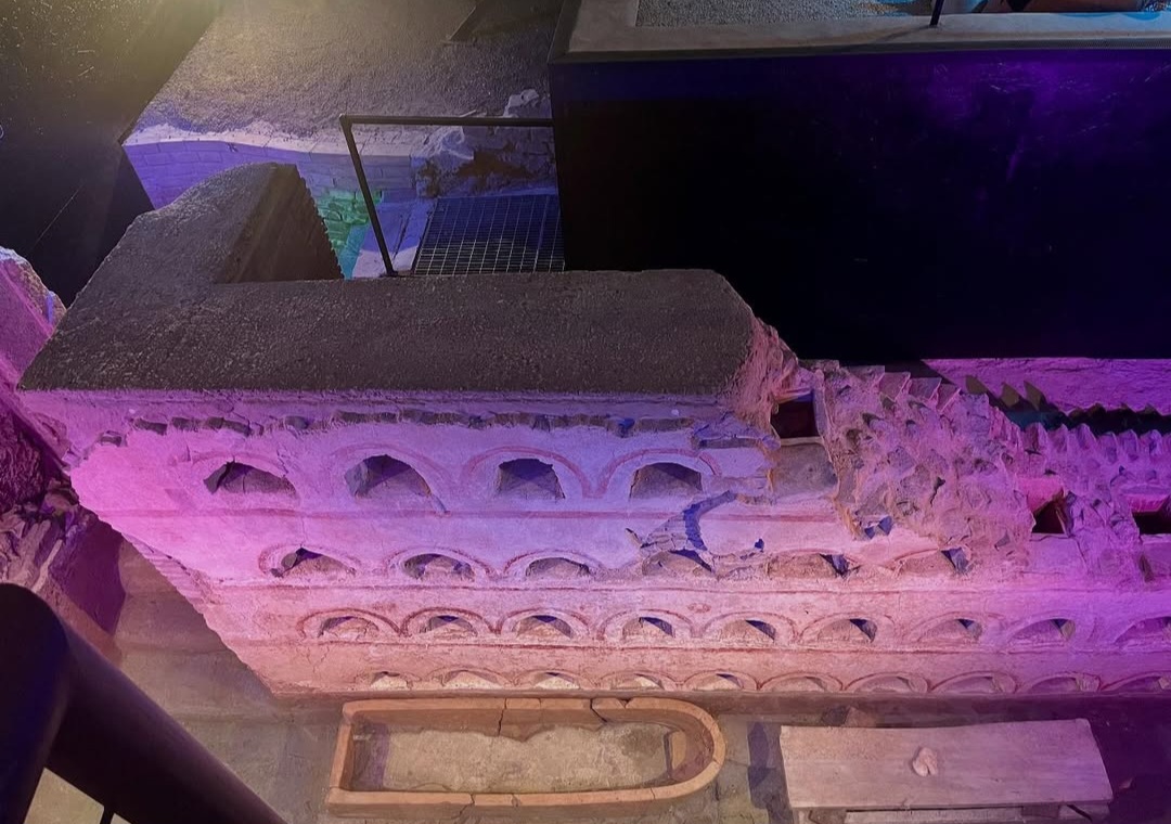 Interior Roman tomb preserved at the Drugstore Museum
