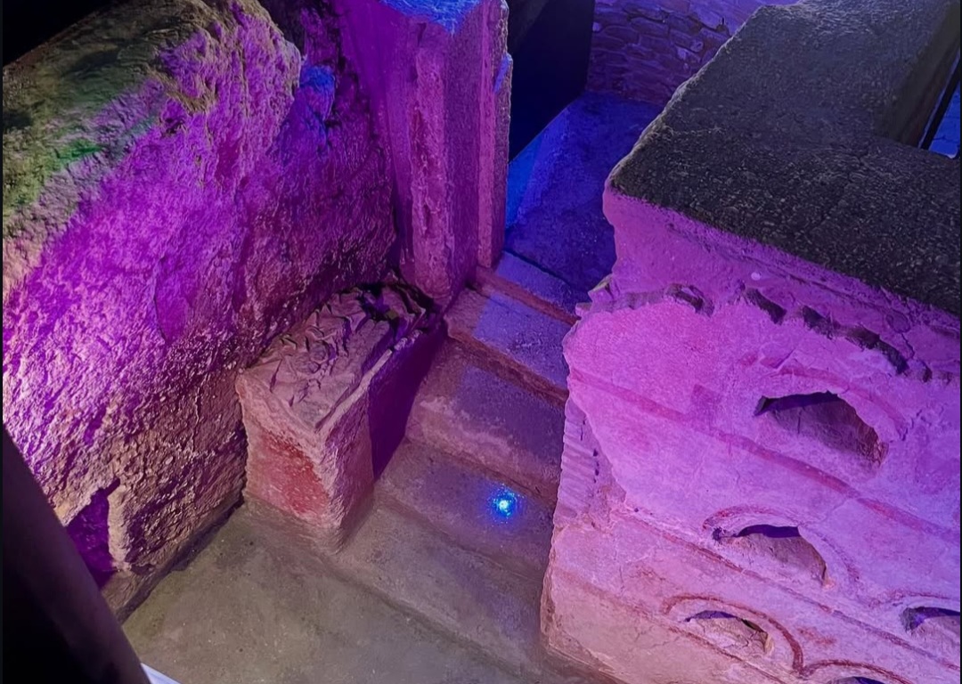 Roman funerary structure preserved at the Drugstore Museum