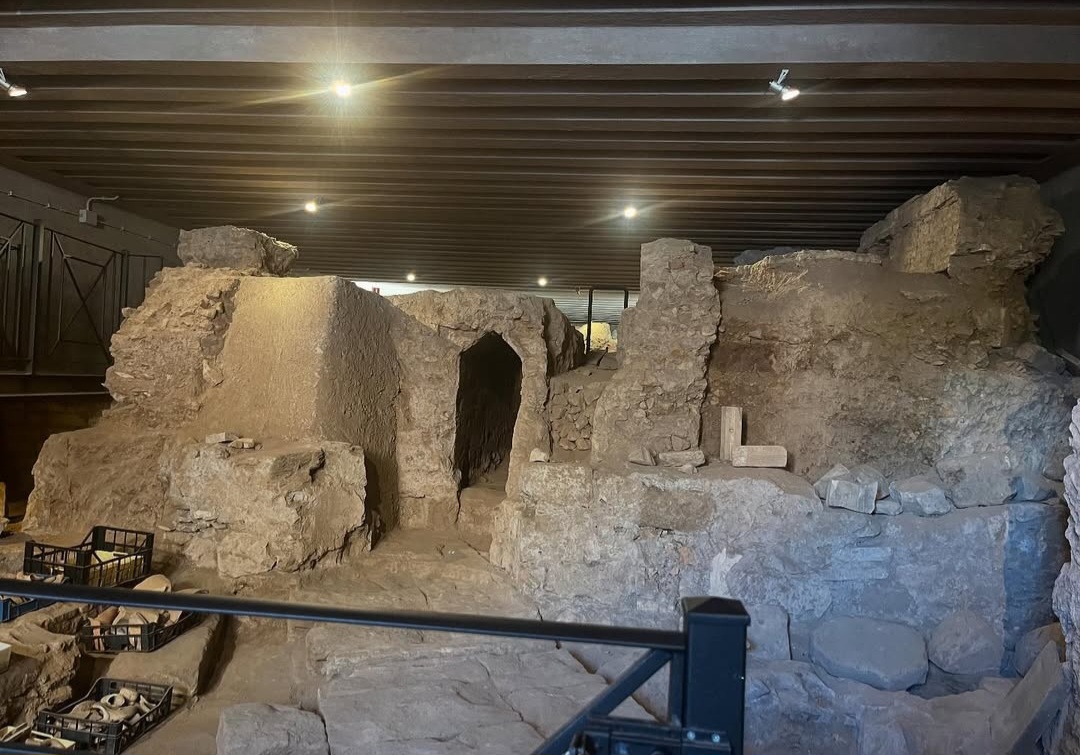 Ancient structures in the San Vito archaeological area