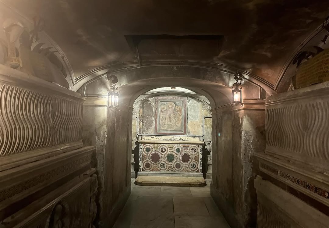 Crypt of the Basilica of Santa Prassede in Rome
