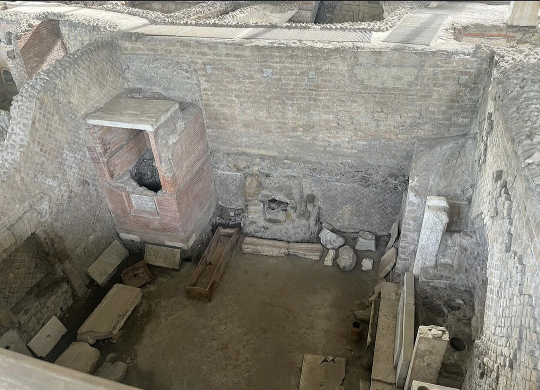 Structures in the archaeological area of San Paolo fuori le Mura