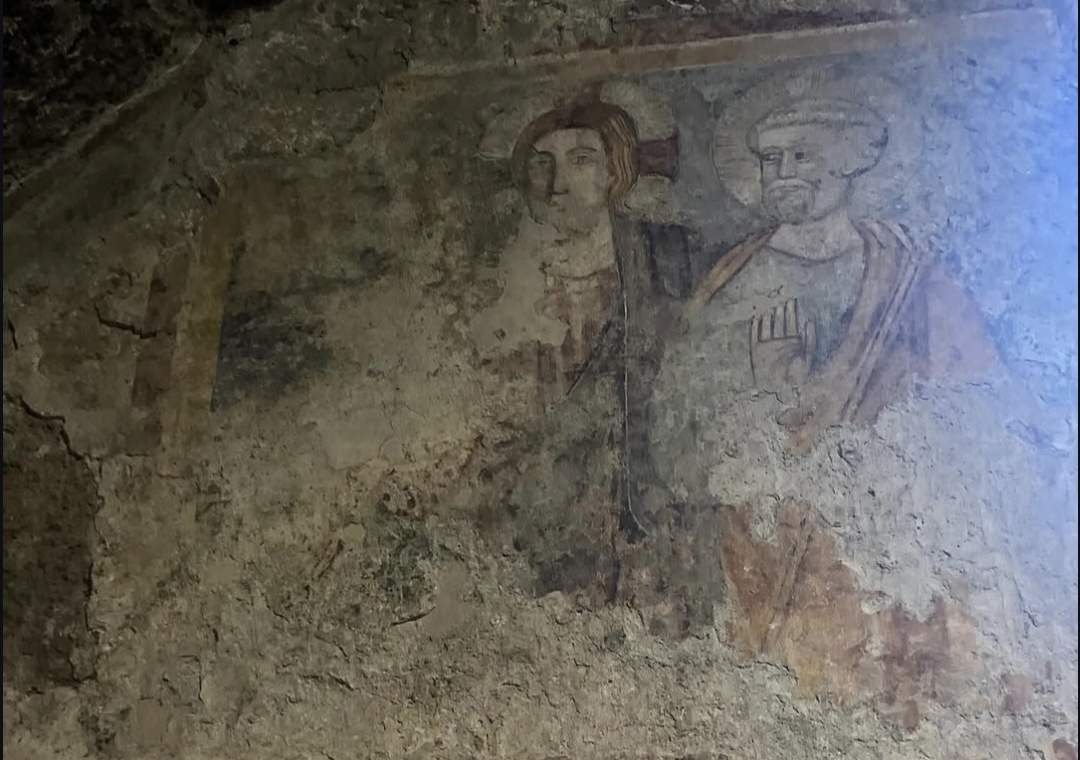 Lower chamber of the Carcer Tullianum in Rome