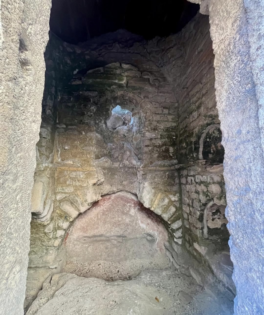Roman archaeological remains preserved at Via Ostiense 251