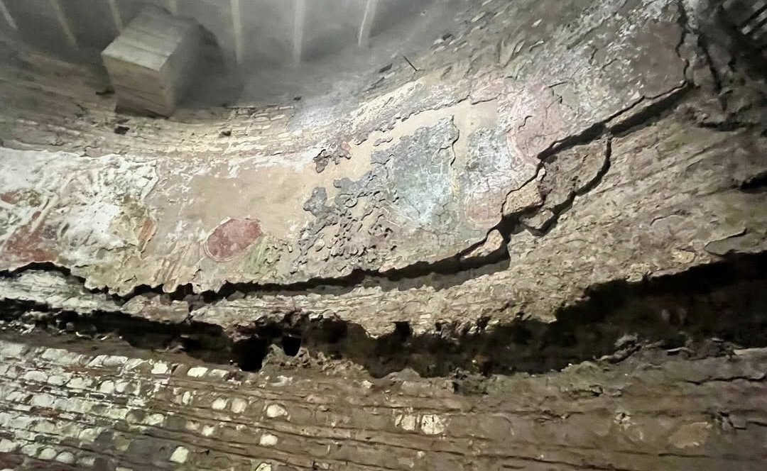 Ancient structures at Santa Cecilia in Trastevere
