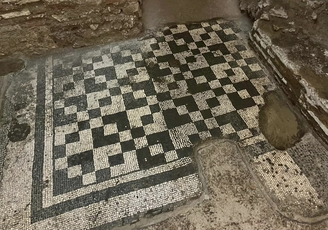 Roman rooms in the archaeological area of Santa Cecilia