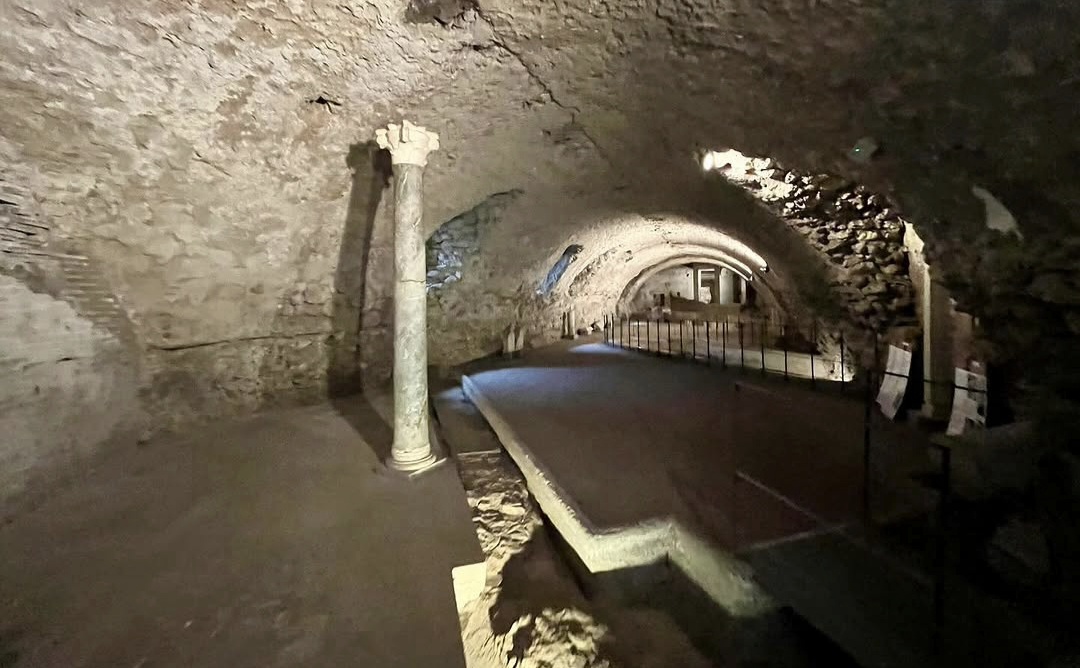 Roman archaeology within San Giovanni Addolorata
