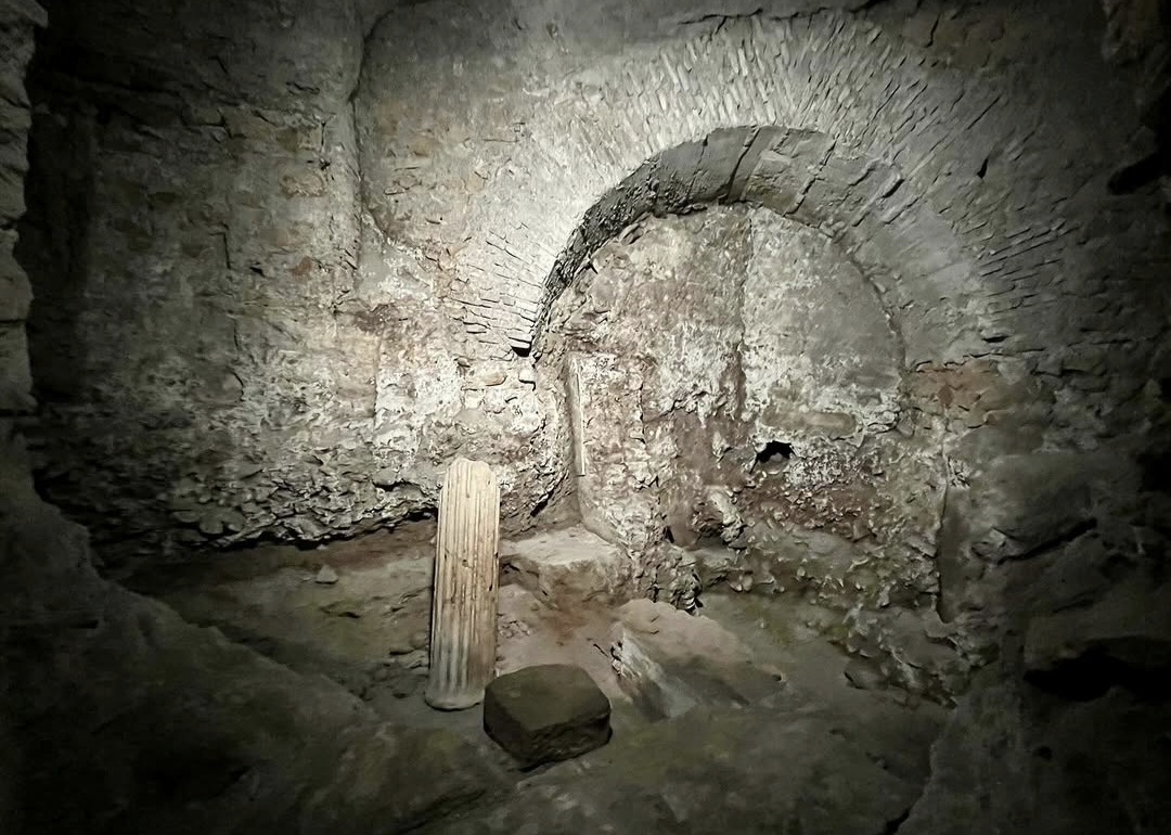 Roman structures at the San Giovanni Addolorata archaeological area