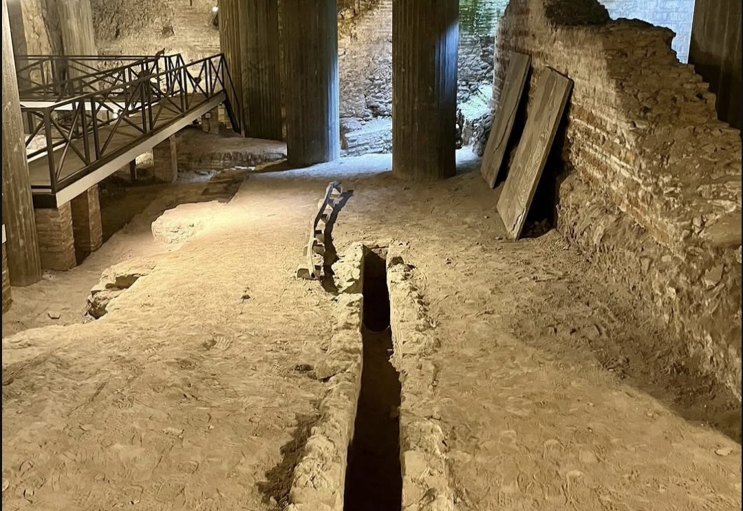 Roman remains preserved at San Giovanni Addolorata