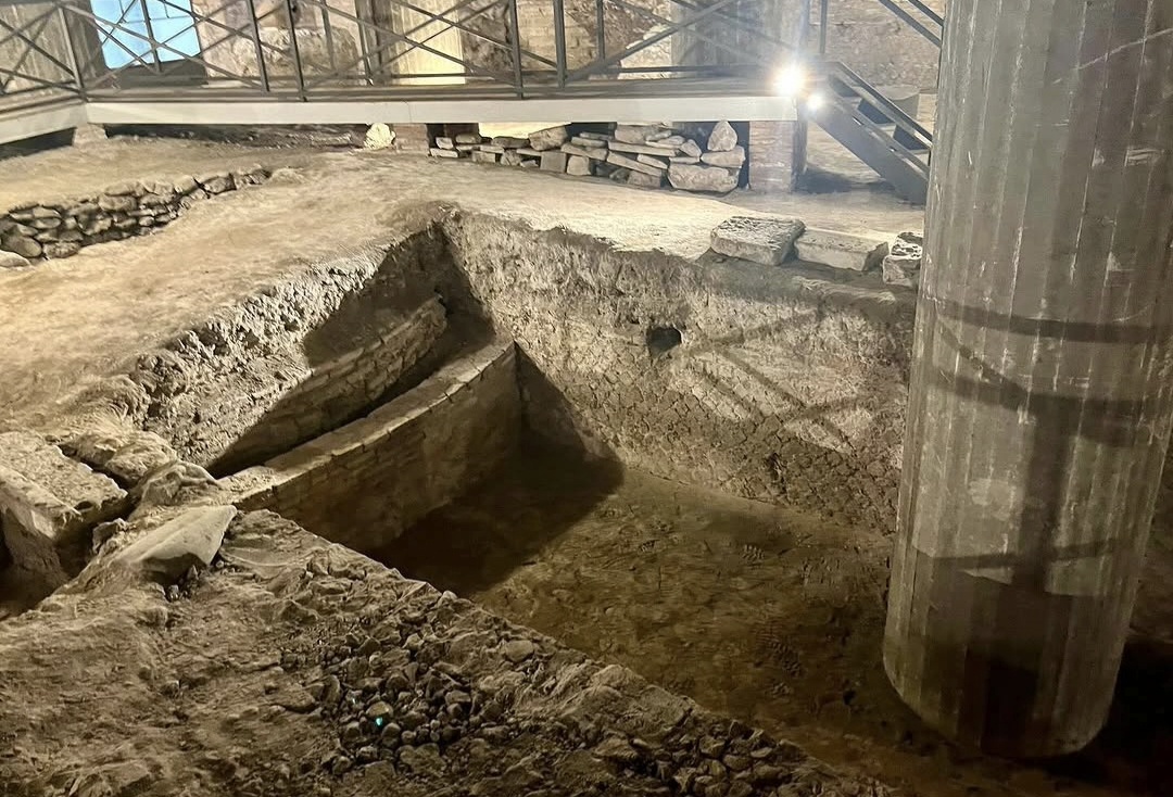 Archaeological spaces inside San Giovanni Addolorata