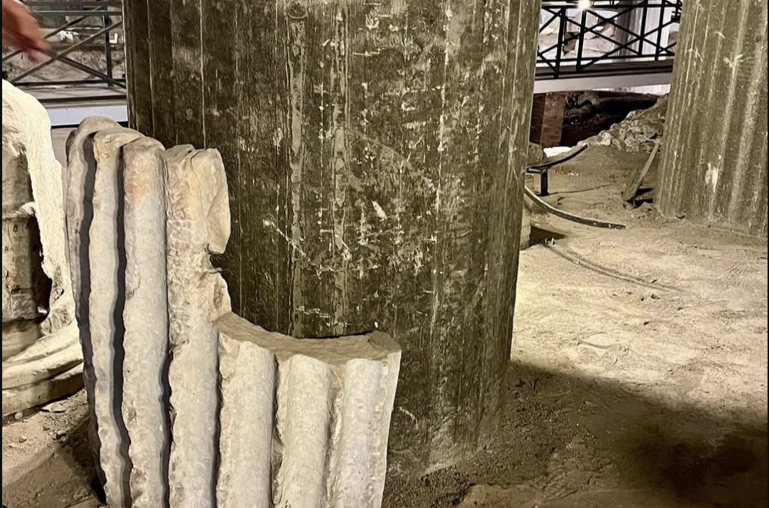 Ancient remains within San Giovanni Addolorata hospital