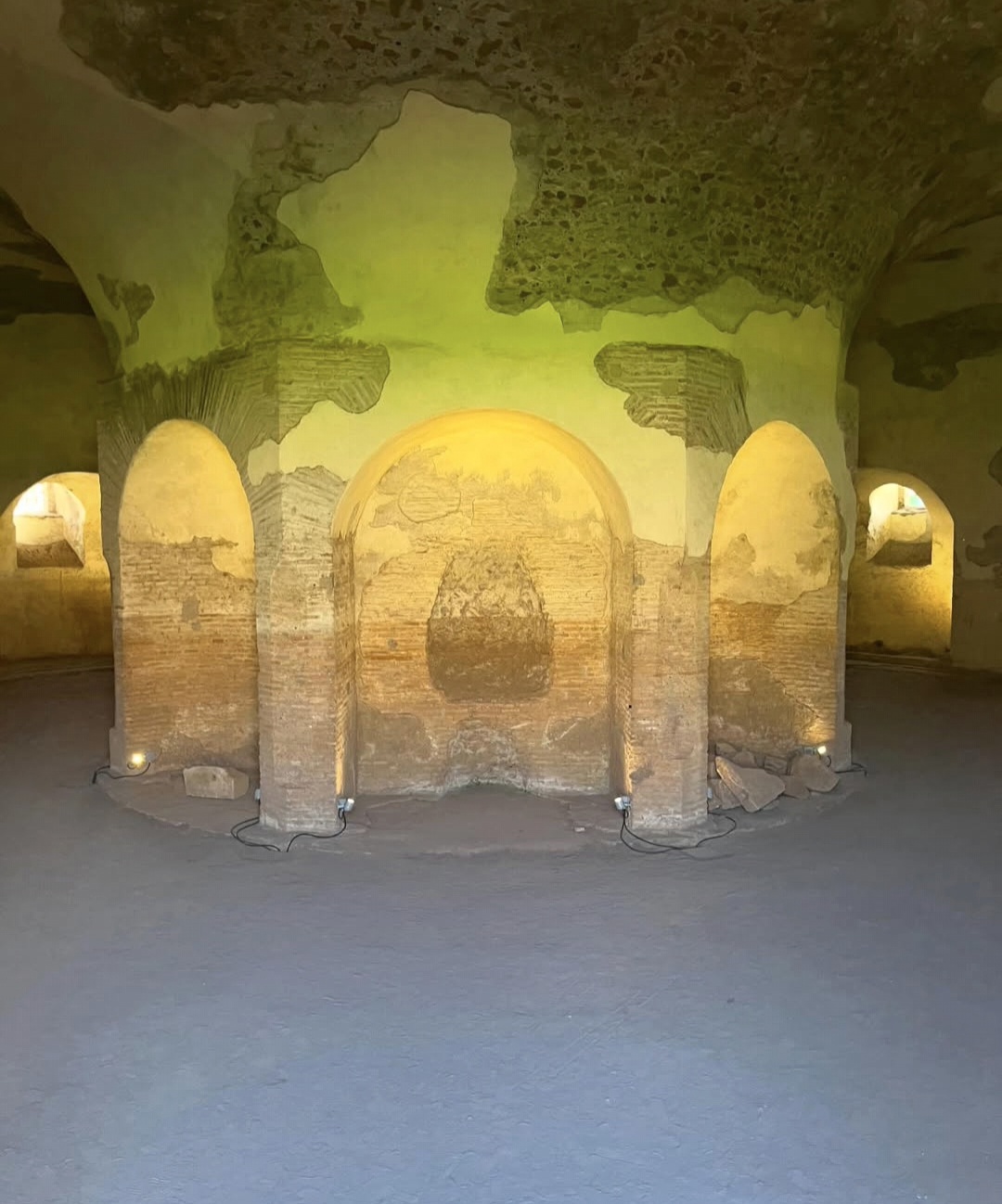 Archaeological structures at the Villa of Maxentius