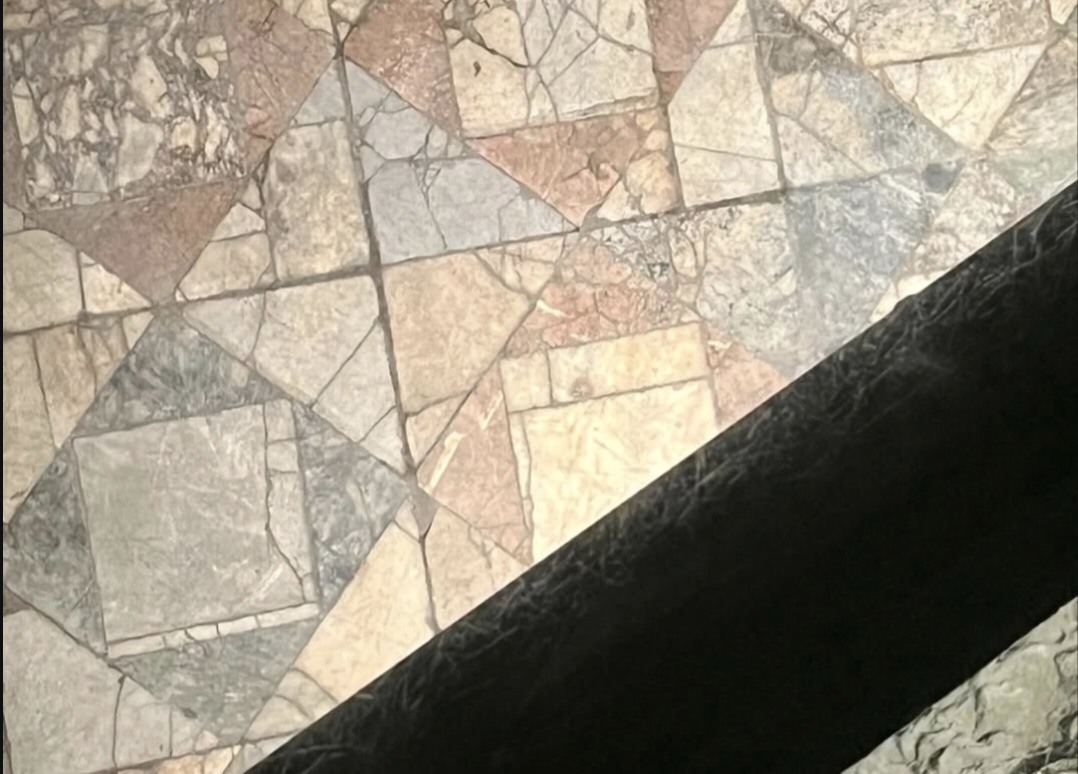 Ancient flooring at Palazzo Valentini