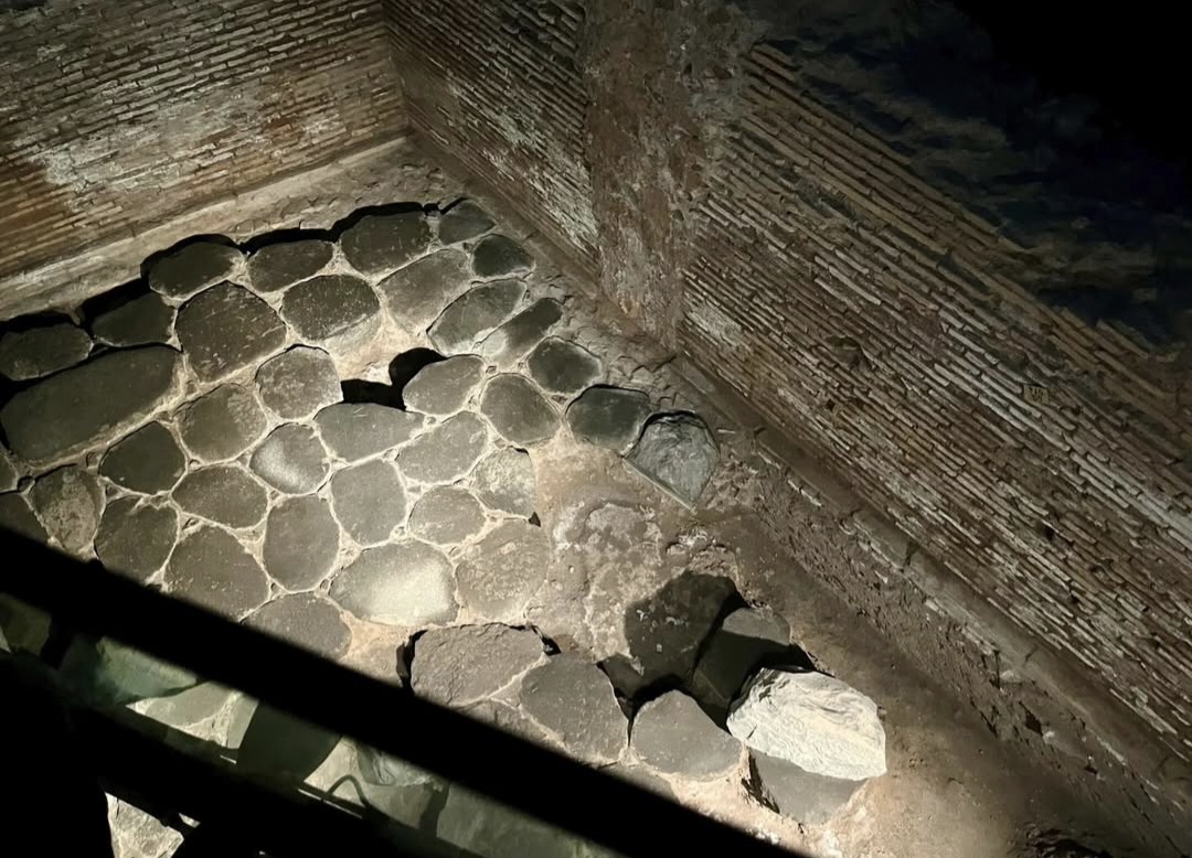 Roman archaeological structures at Palazzo Valentini