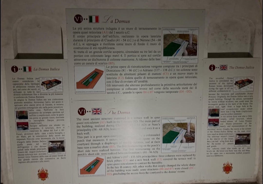 Archaeological route beneath Santa Maria Maggiore
