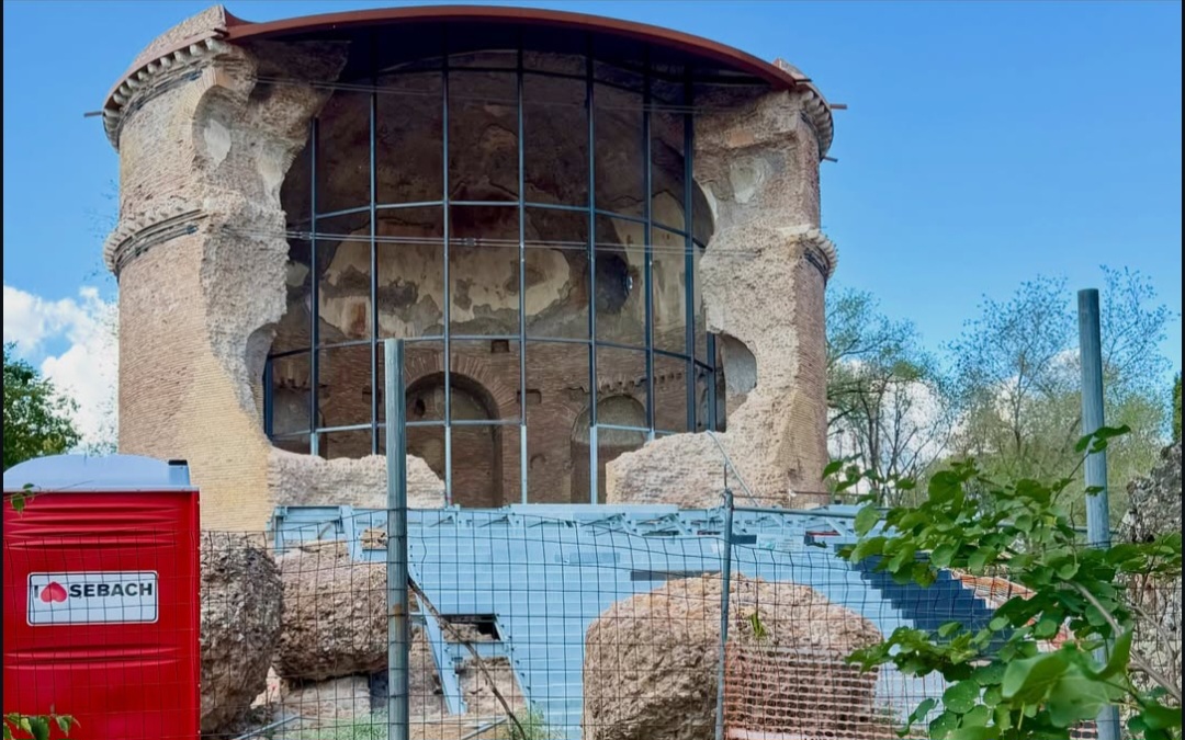 Archaeological remains at Villa dei Gordiani in Rome
