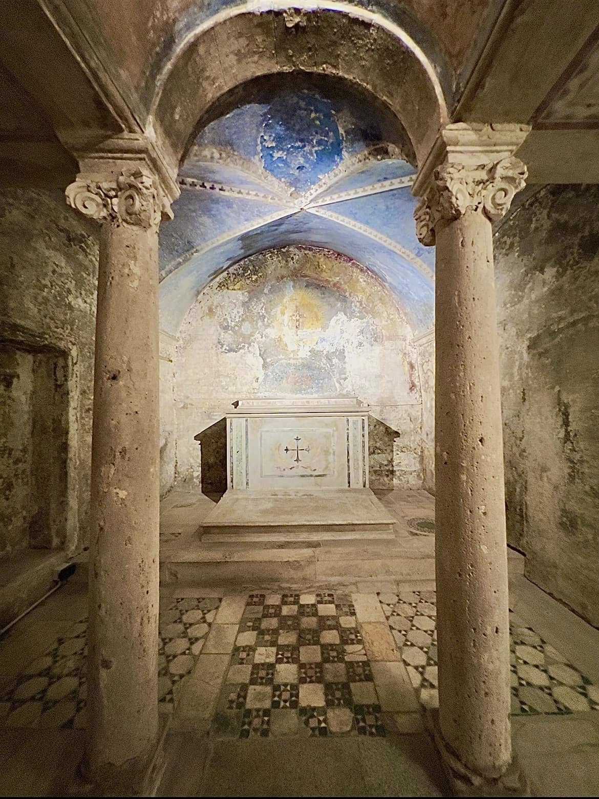 Lower archaeological spaces of Sant'Agnese in Agone in Rome