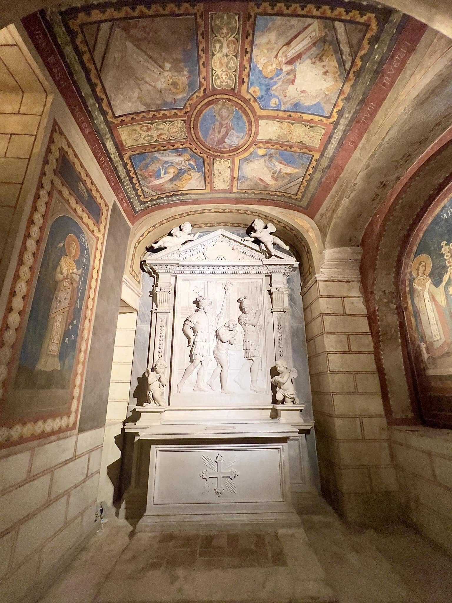 Interior of the crypt of Sant'Agnese in Agone