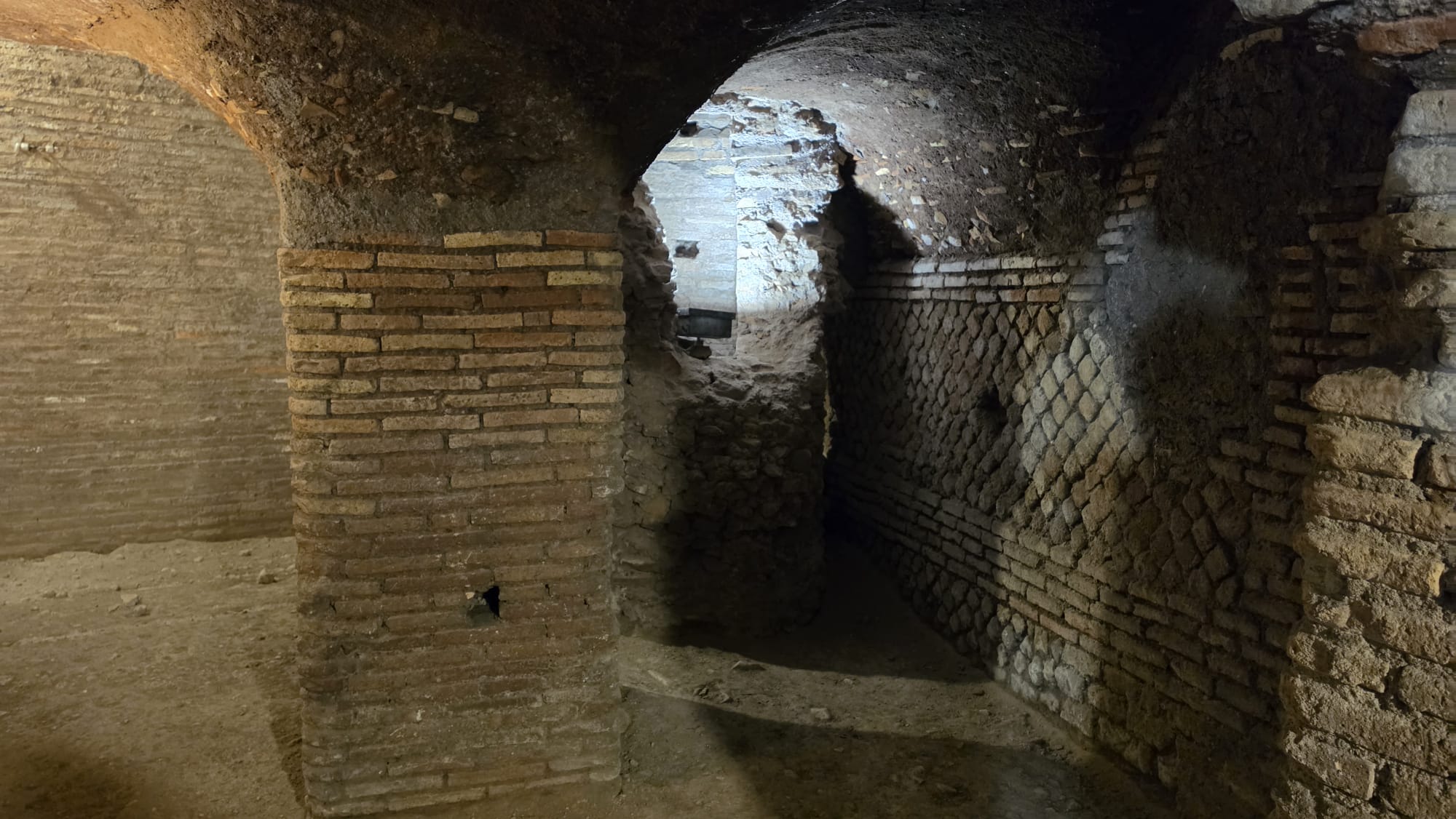 Ancient interior decoration at the Case Romane del Celio in Rome