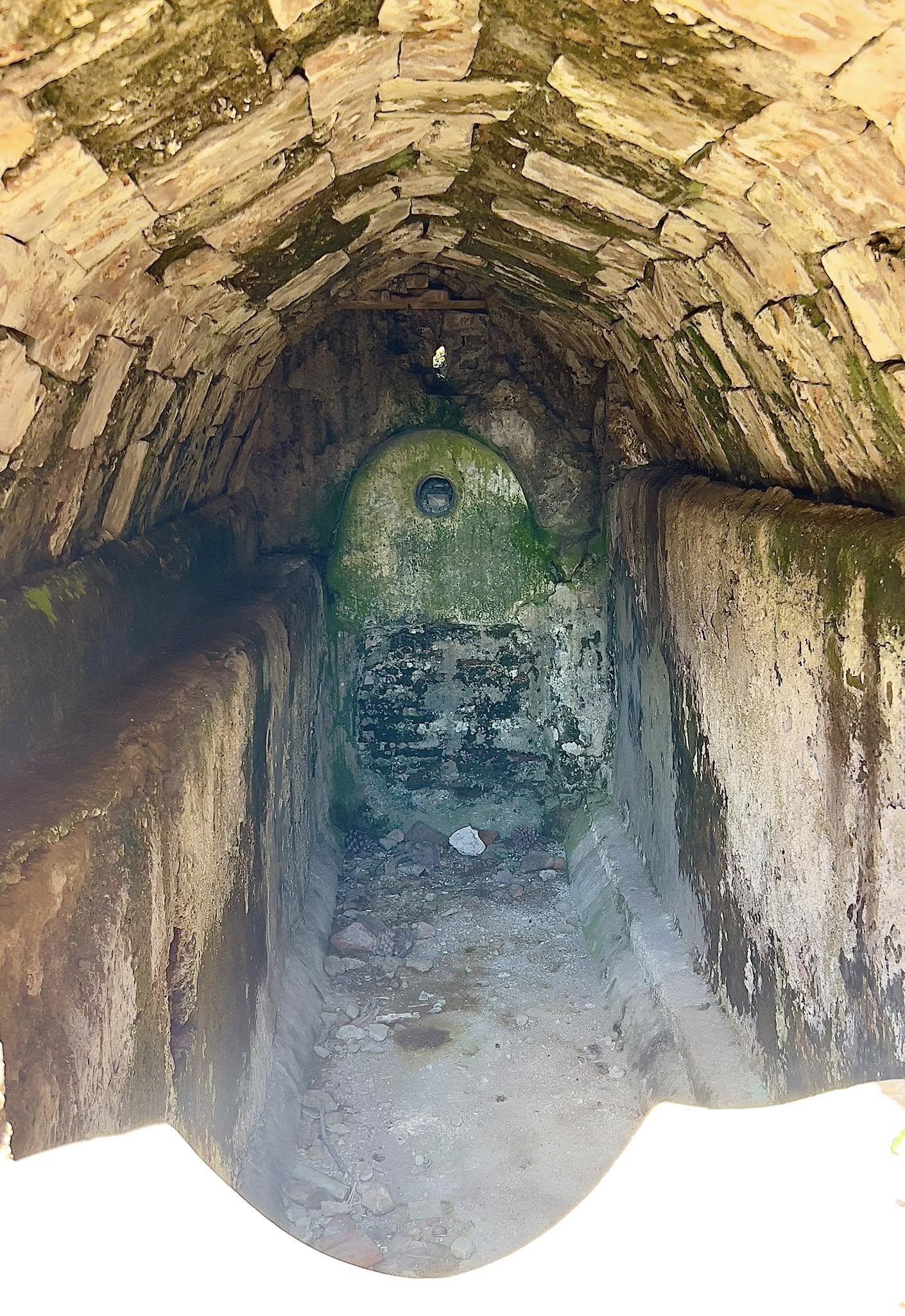 Ancient Roman cistern illustrating hydraulic engineering