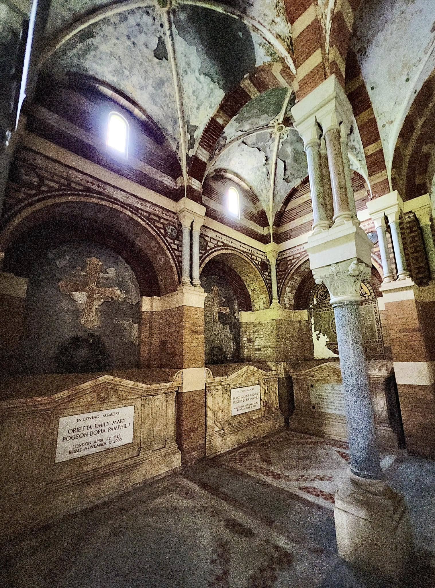 Interior funerary space of the Doria Pamphilj Chapel at Villa Doria Pamphilj