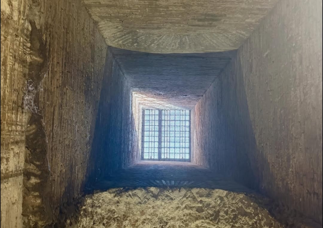 Interior of the Mausoleum of Monte del Grano in Rome