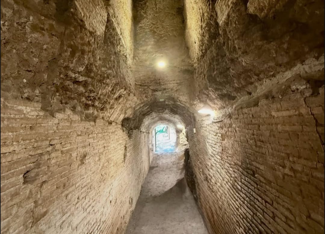 Entrance corridor of the Mausoleum of Monte del Grano
