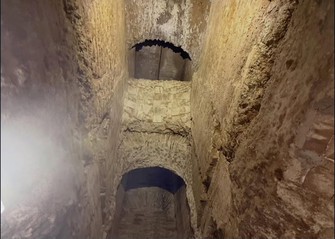 Interior architecture of the Mausoleum of Monte del Grano