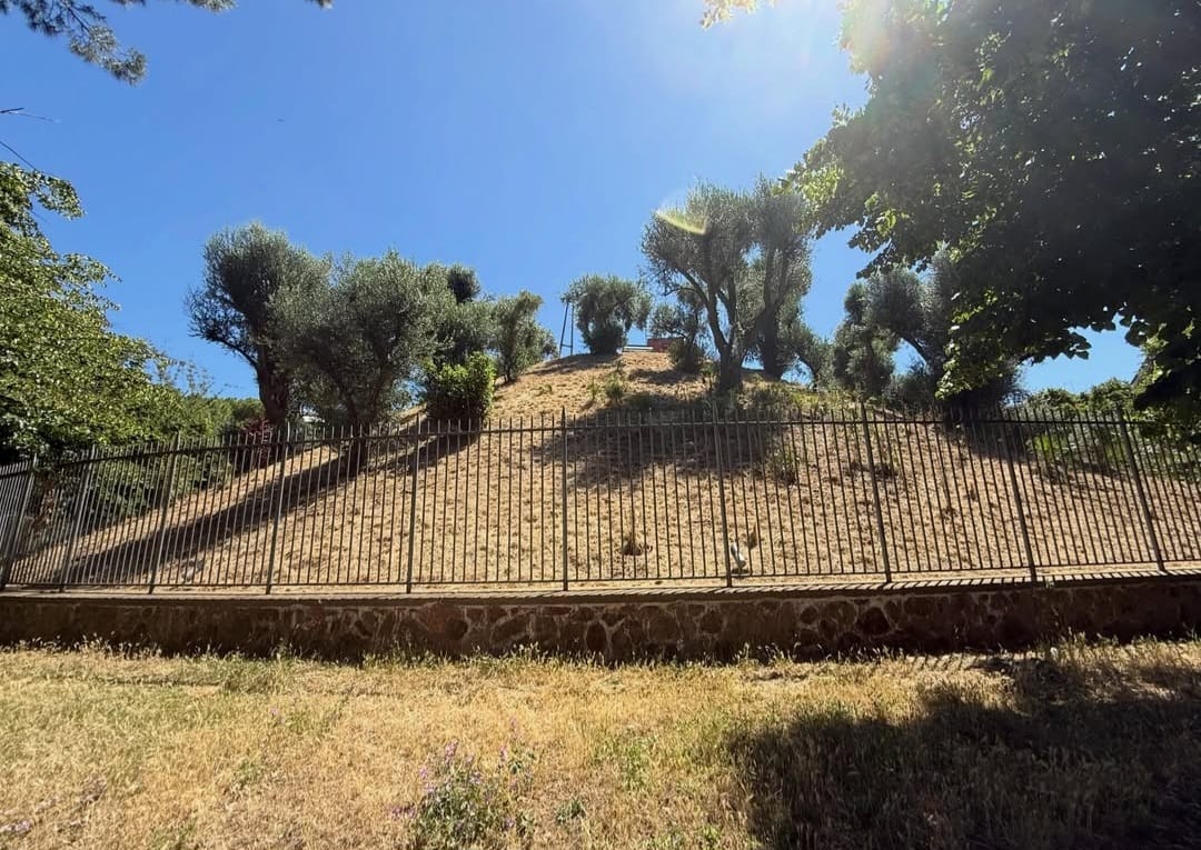 Ancient masonry inside the Mausoleum of Monte del Grano