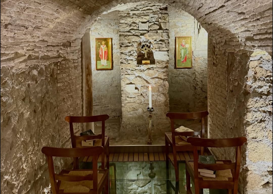 Lower historic spaces of the Basilica of San Bartolomeo all'Isola