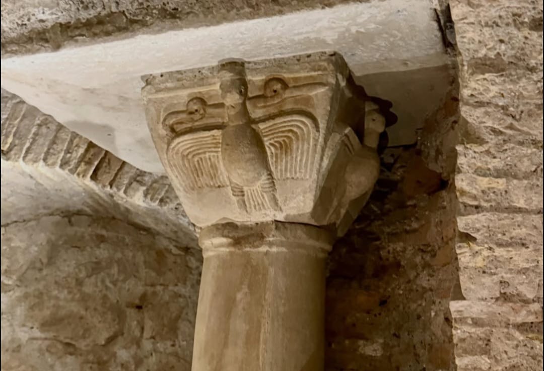 Archaeological and historic fabric at San Bartolomeo all'Isola