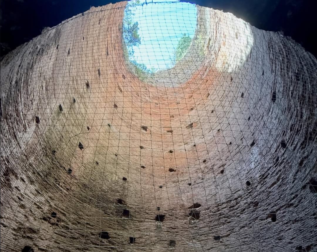 Ancient structures at the Mausoleum of Cecilia Metella