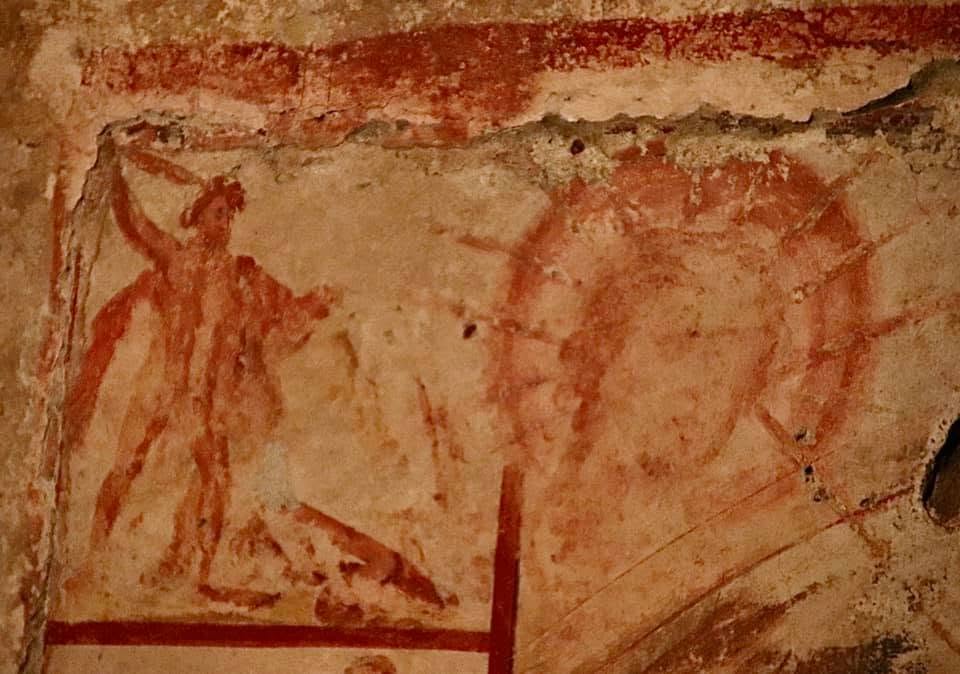 Painted decoration in the Barberini Mithraeum