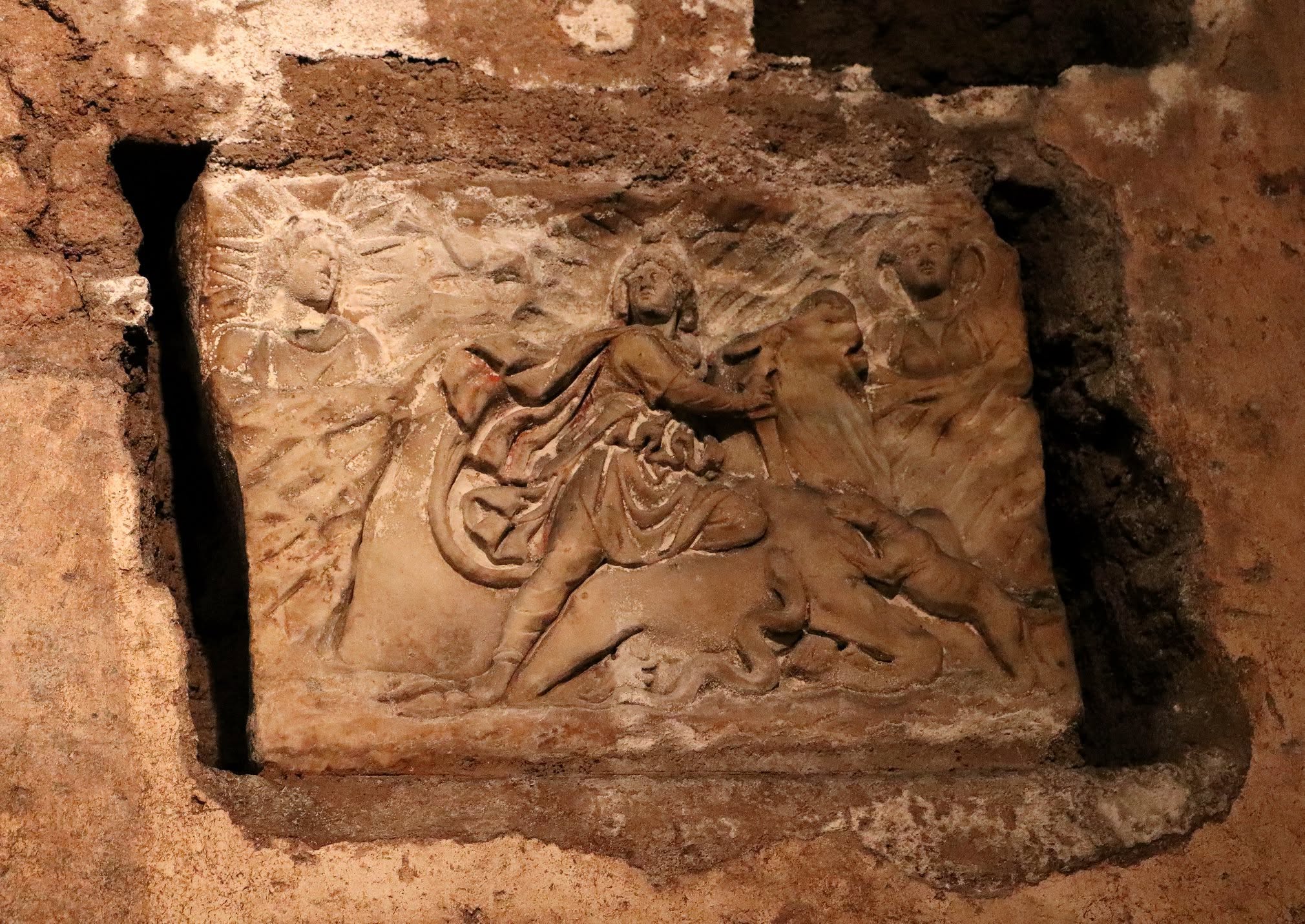 Subsurface archaeological structure in Rome