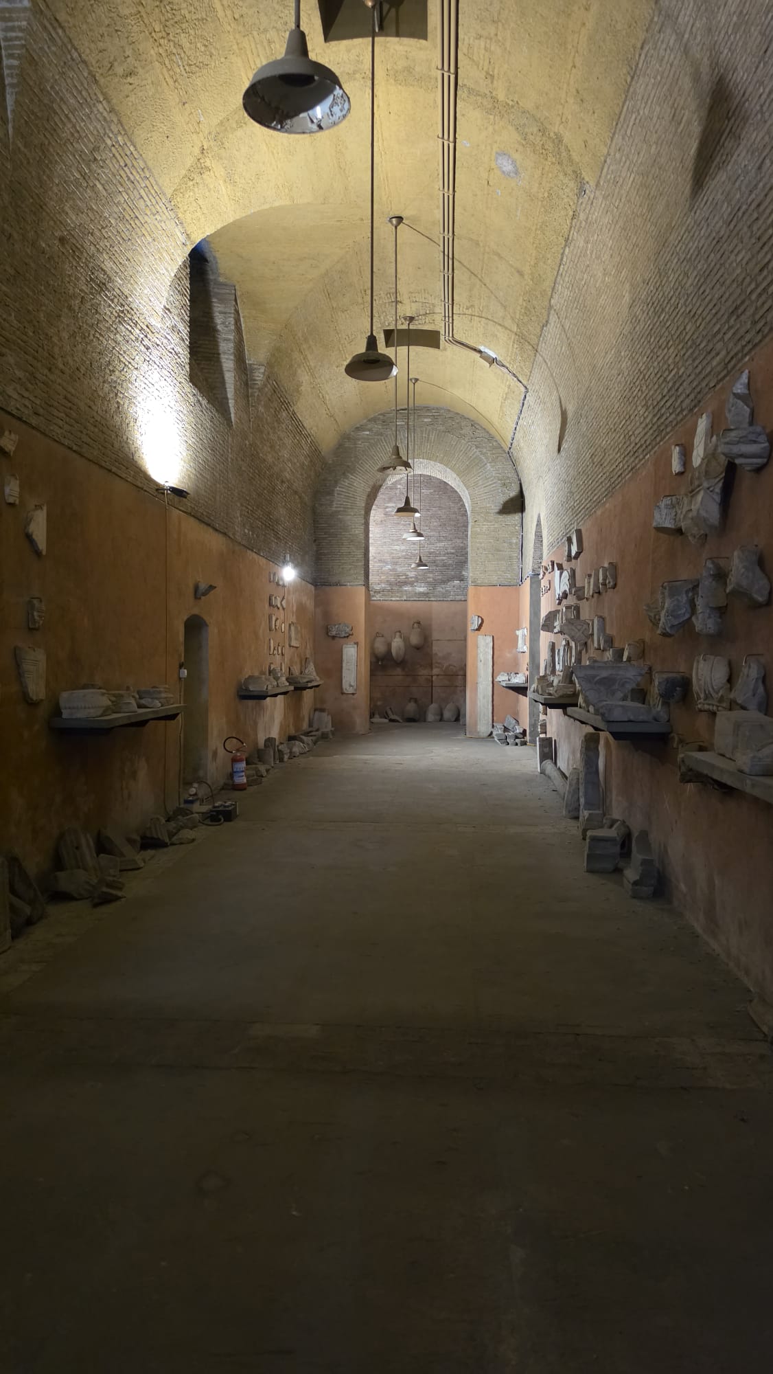 Roman masonry preserved in the archaeological excavations beneath St John Lateran