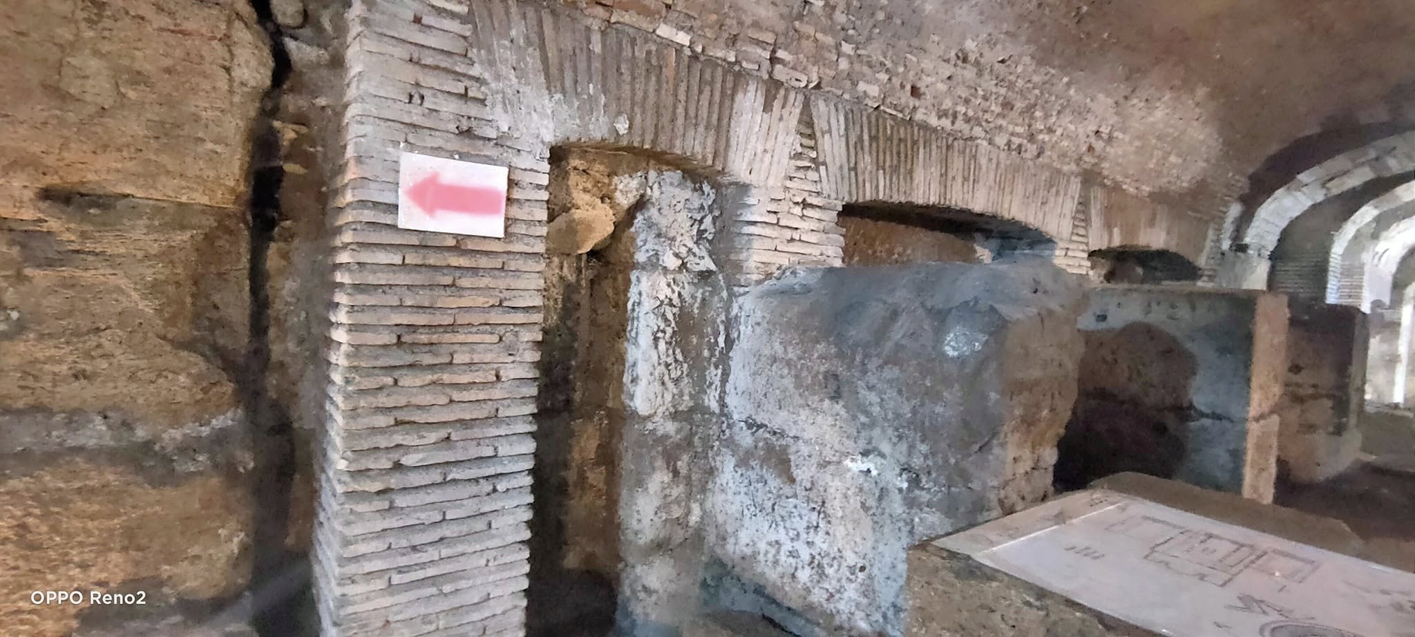 Underground archaeological remains at San Nicola in Carcere