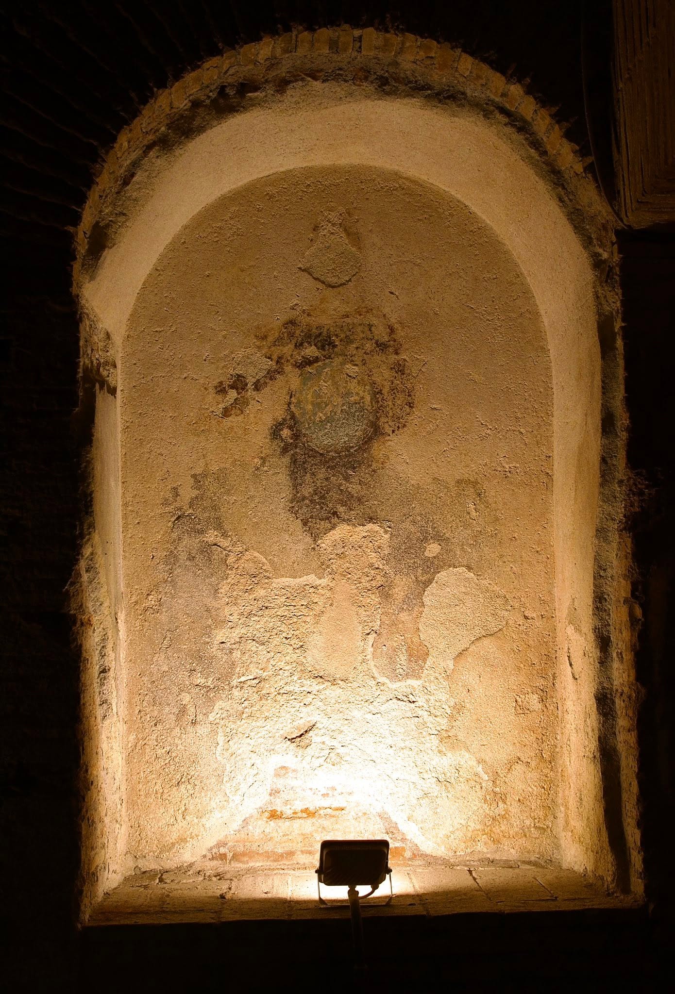 Archaeological space at the Baths of Caracalla in Rome