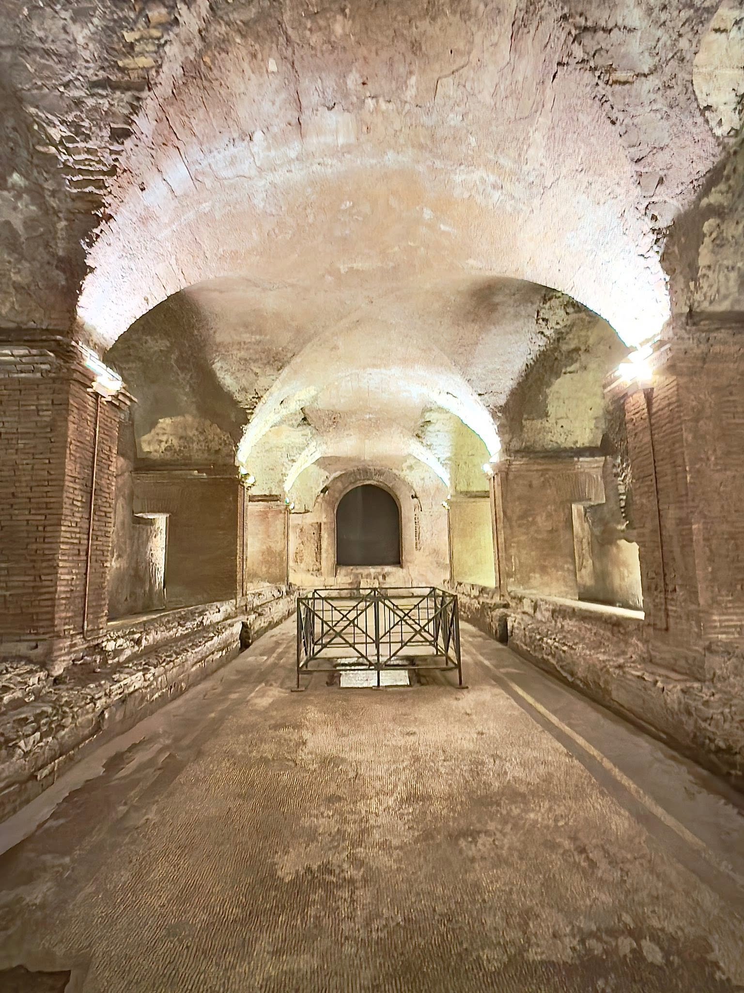 Archaeological service spaces at the Baths of Caracalla in Rome