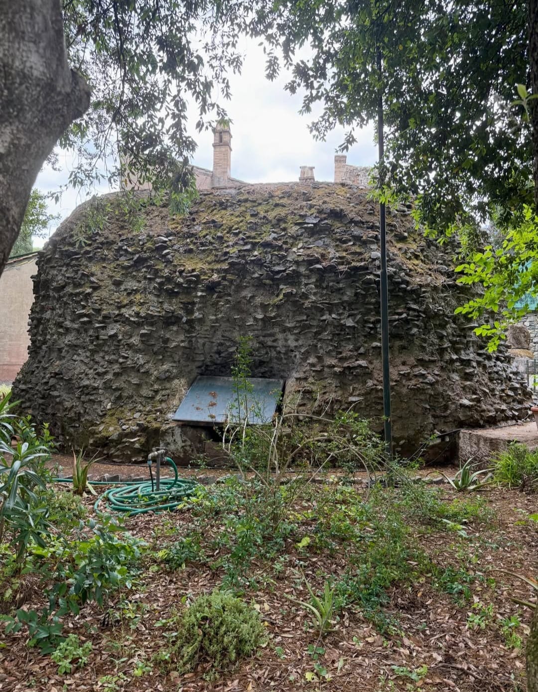 Interior of the Mausoleum of the Equinoxes on the Via Appia Antica