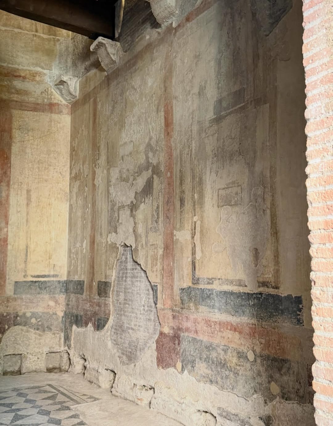 Ancient masonry within the Horti Sallustiani