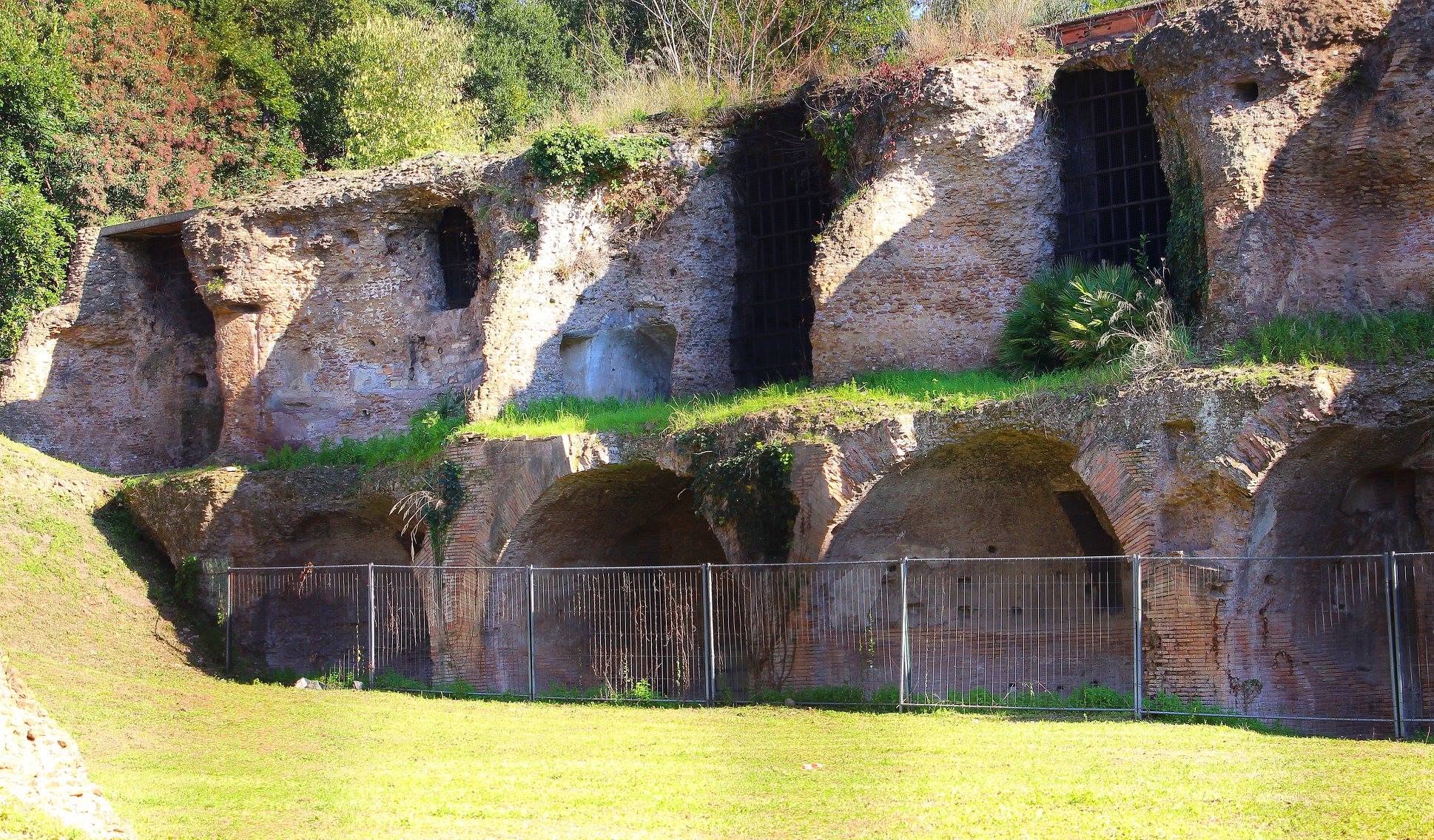 Archaeological remains of the Baths of Trajan on the Oppian Hill in Rome
