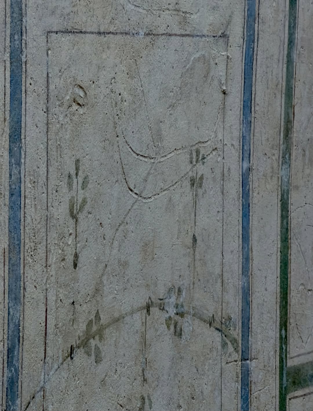 Architectural detail of the Roman latrine on Via Garibaldi